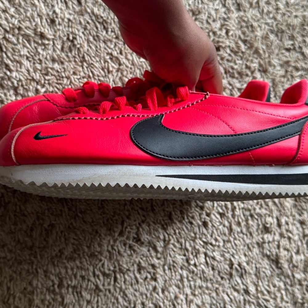 Nike Crimson and Black Cortez Sneakers
